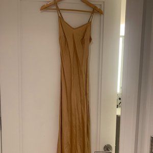 Nation LTD | Gold Slip Dress | Size XS